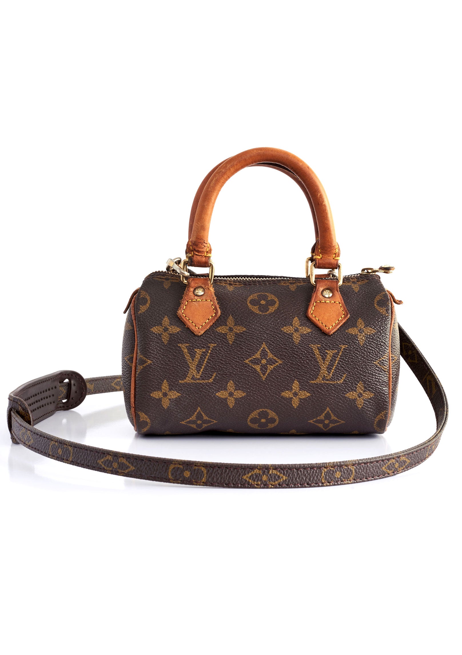 Louis Vuitton - Authenticated Nano Speedy / Mini HL Handbag - Leather Brown for Women, Never Worn