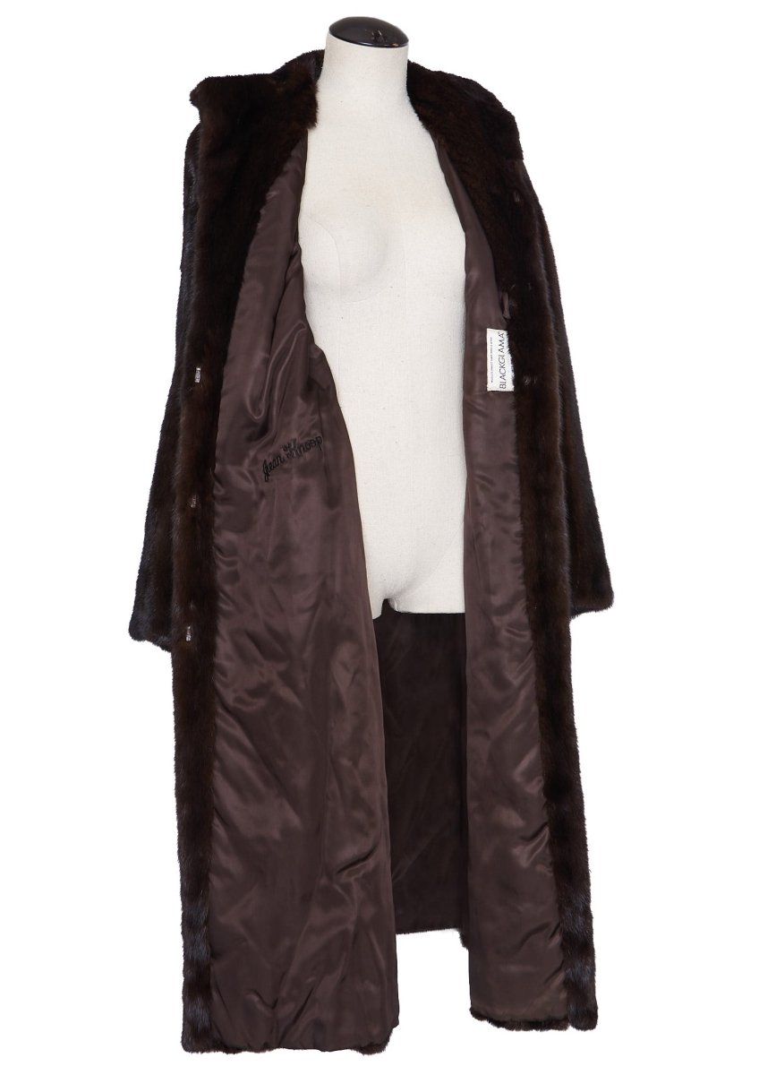 100% Real Ranch Mink Fur Coat With Hood Outwear Clothing -  Hong Kong