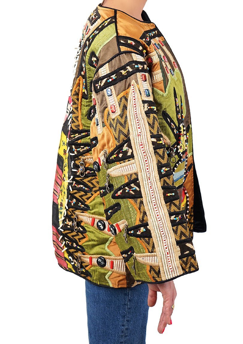 La Colección Judith Roberts Painted Jacket - L/OS - Parallel Luxury