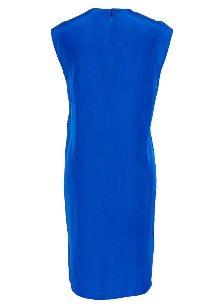 Louis Vuitton Blue Ruffle Dress Size 4 - Parallel Luxury