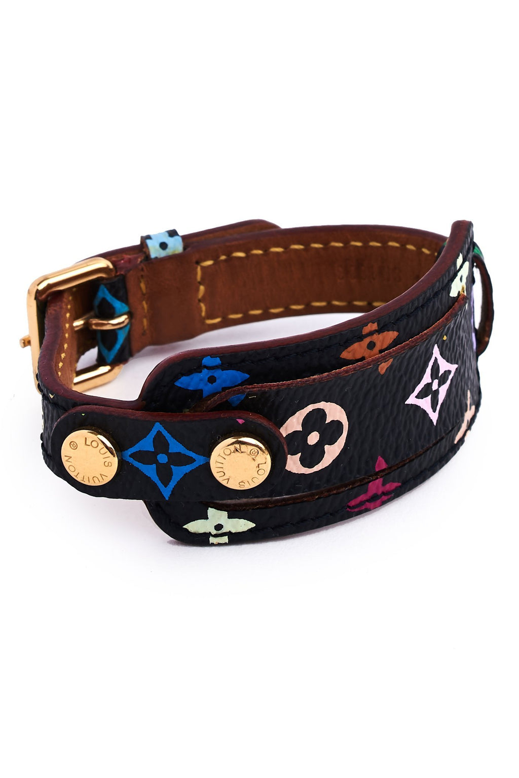 Louis Vuitton Porte-Adresse Multicolor Canvas and Leather Bracelet