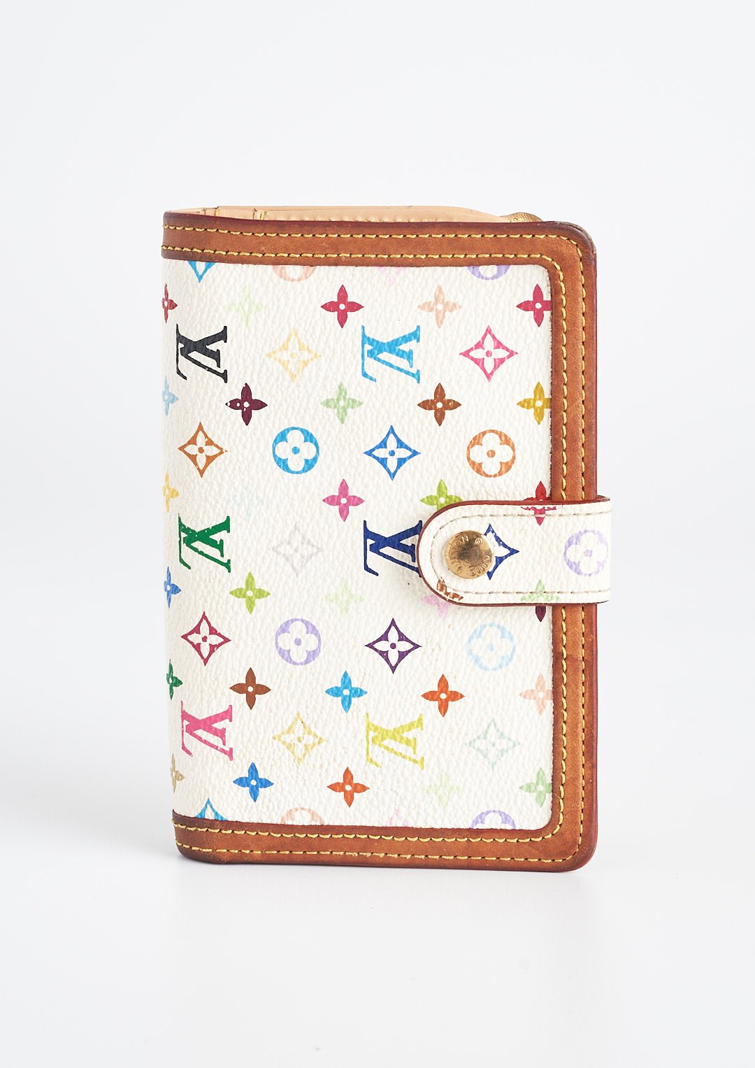 Louis Vuitton Multicolor White Porte Monnaie Viennois Wallet - Preowned Luxury - Preloved Lux Canada