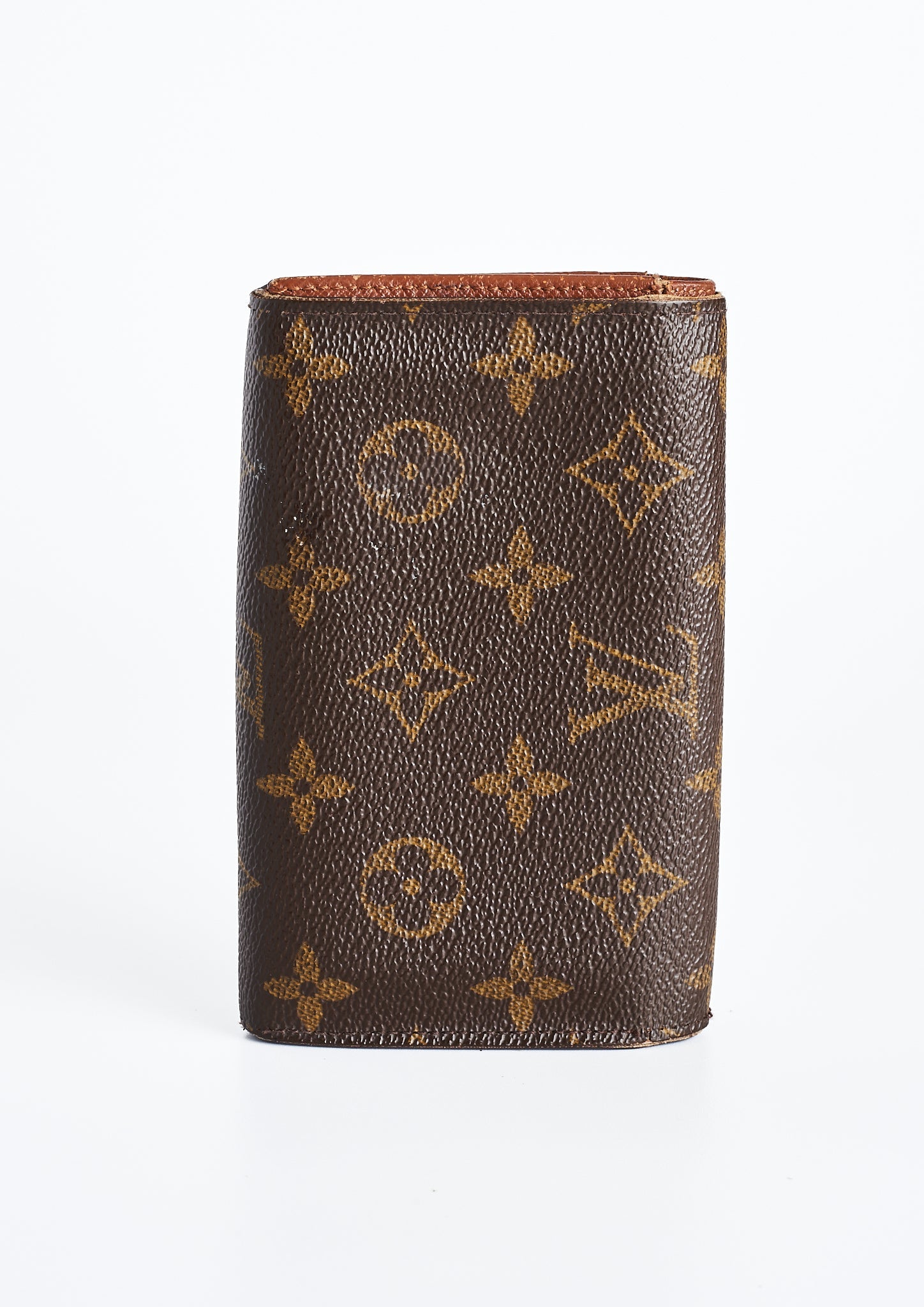 Louis Vuitton Monogram Zip Passport Holder Wallet in Brown Coated