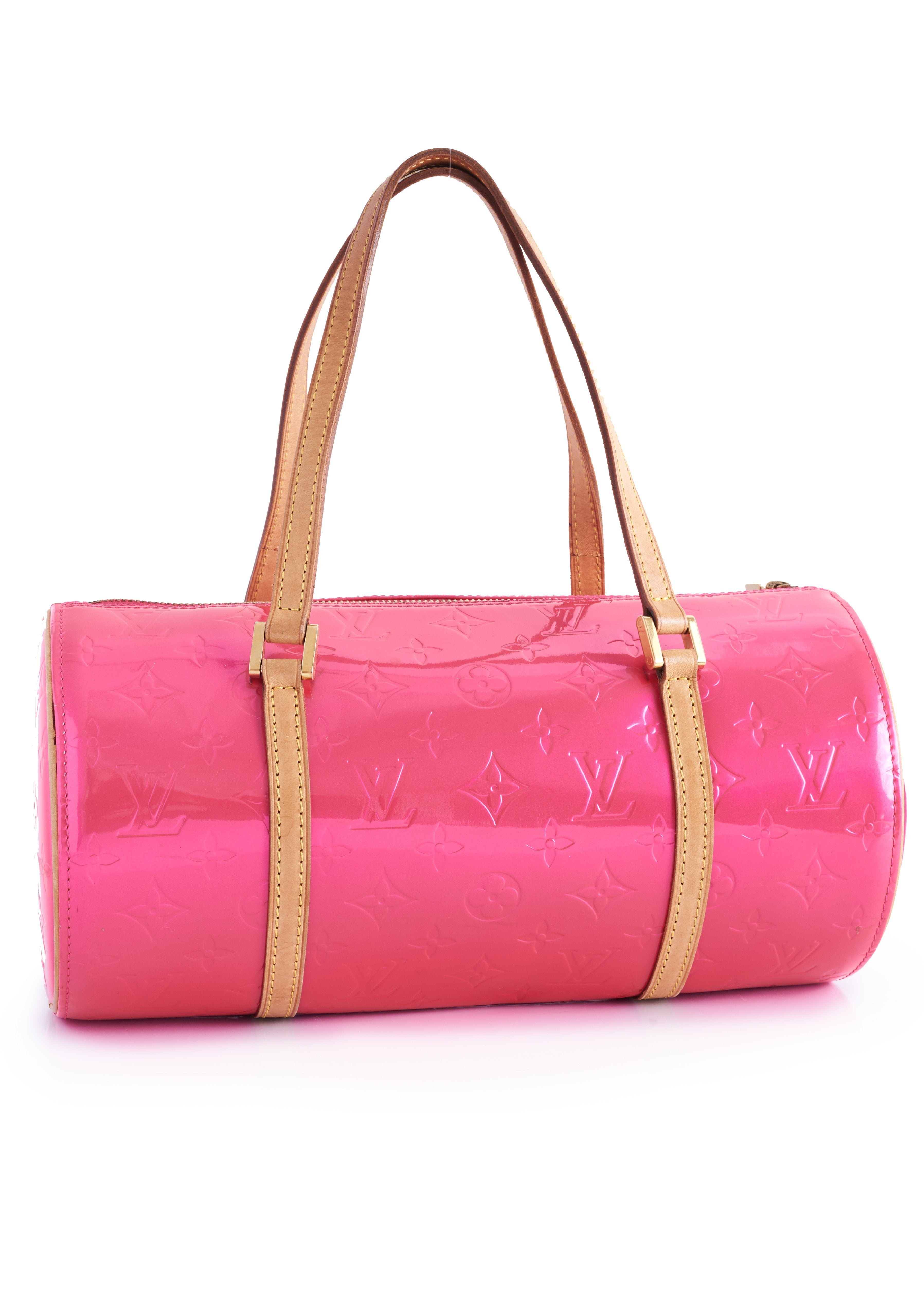1999 Louis Vuitton Patent Leather Vernis Hot Pink Monogram Crossbody For  Sale at 1stDibs
